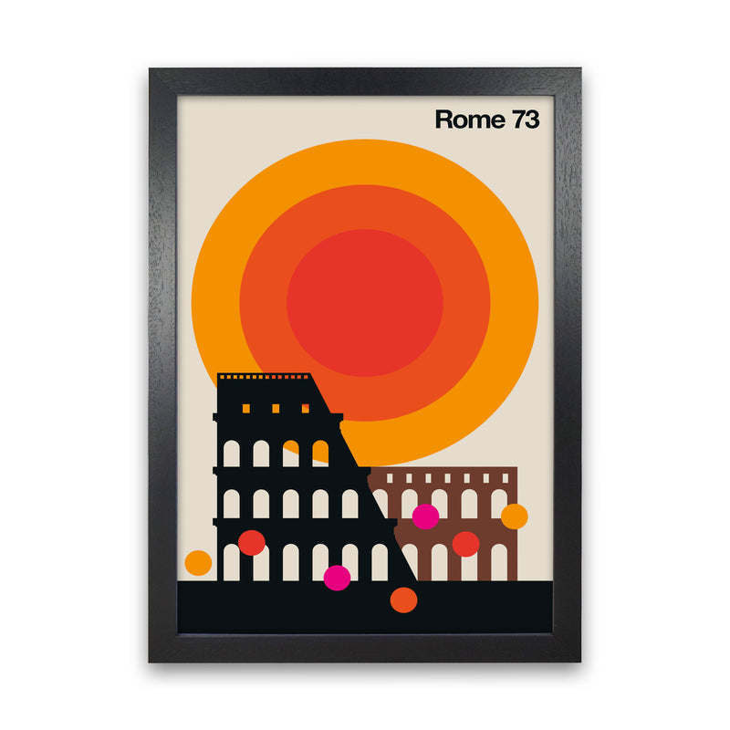 Rome 73 Art Print by Bo Lundberg Black Grain