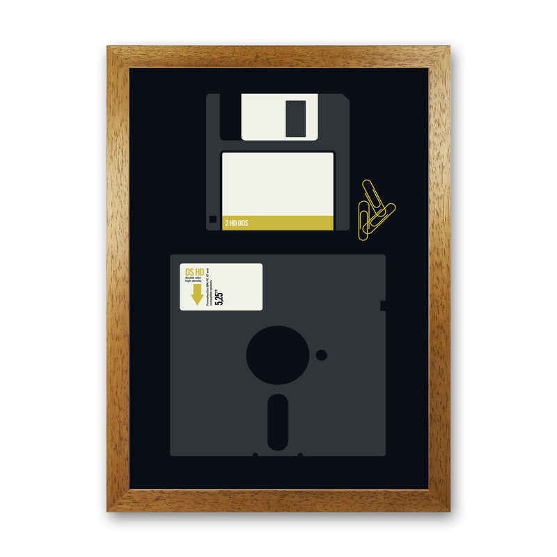 Icons Floppy 2 Art Print by Bo Lundberg Oak Grain