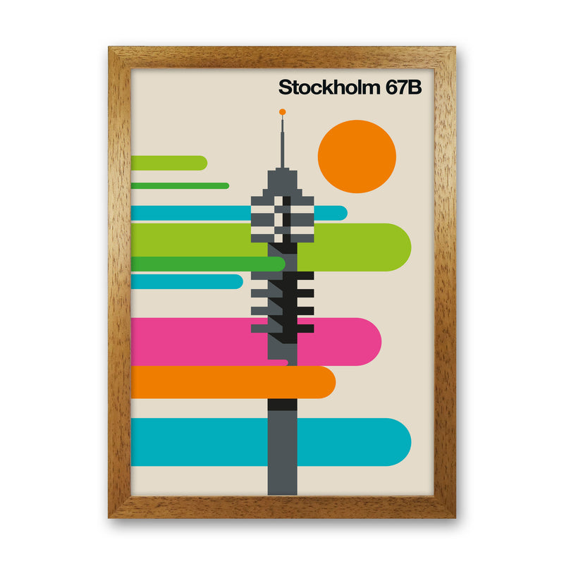 Stockholm 67B Art Print by Bo Lundberg Oak Grain