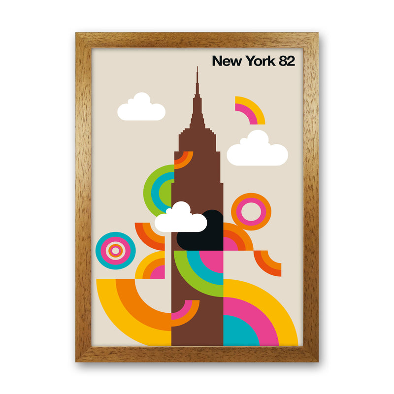 New York 82 Art Print by Bo Lundberg Oak Grain