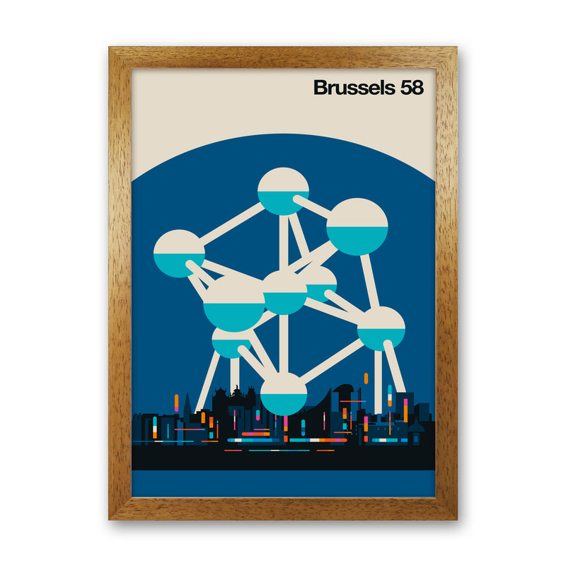 Brussels 58 Art Print by Bo Lundberg Oak Grain