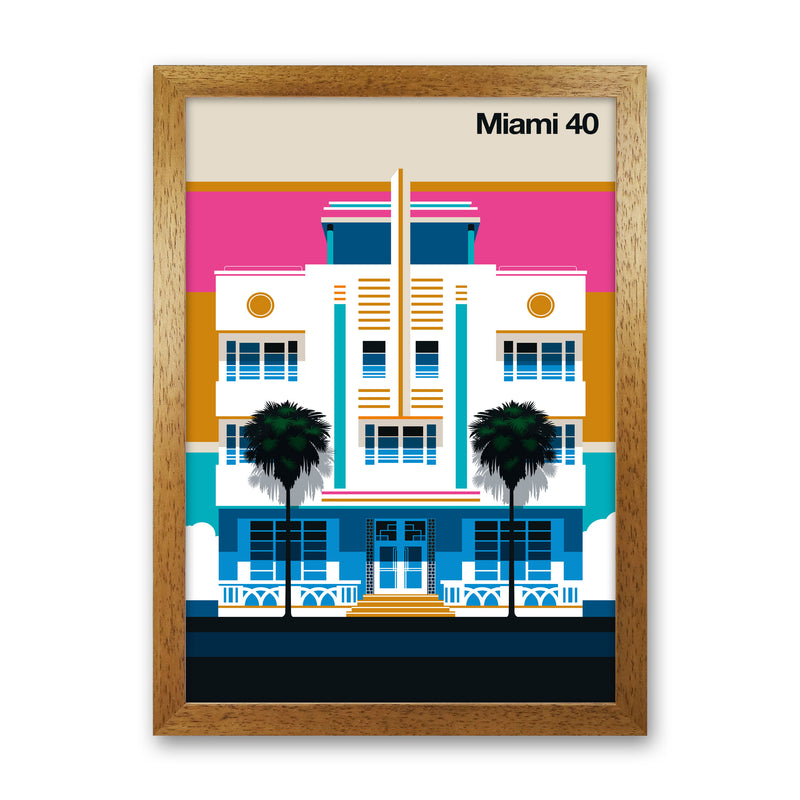 Miami 40 Art Print by Bo Lundberg Oak Grain