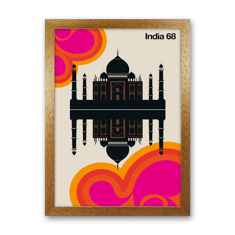 India 68 Art Print by Bo Lundberg Oak Grain