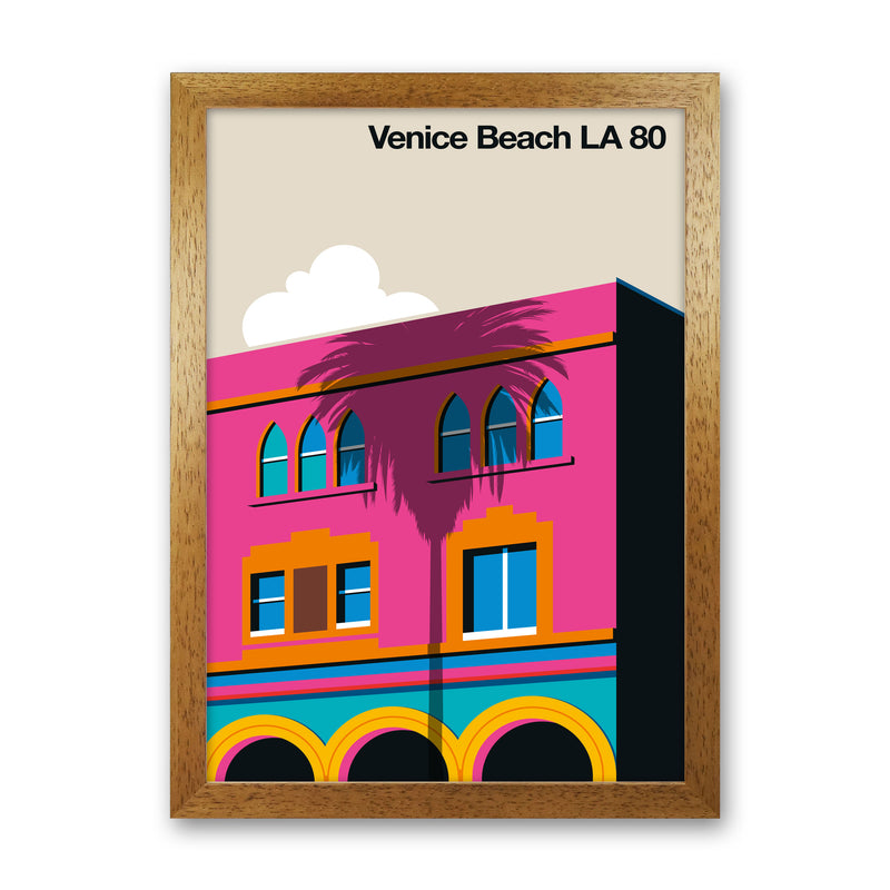 Venice Beach 80 Art Print by Bo Lundberg Oak Grain