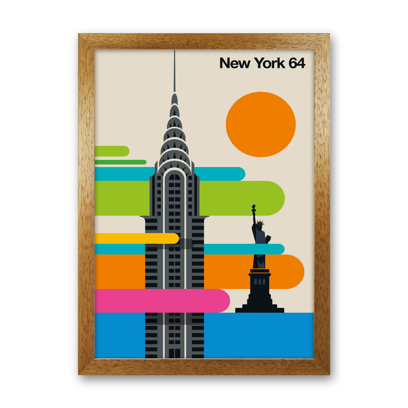 New York 64 Art Print by Bo Lundberg Oak Grain