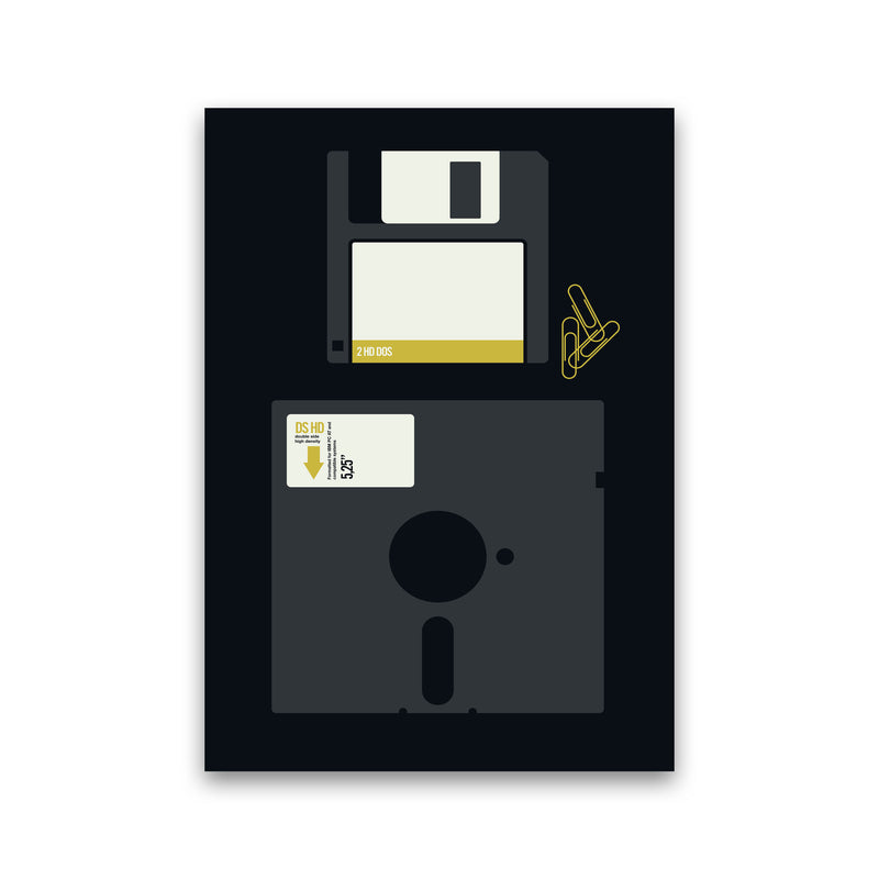 Icons Floppy 2 Art Print by Bo Lundberg Print Only