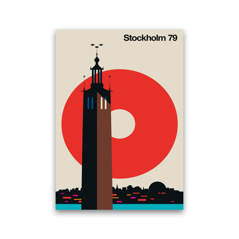 Stockholm 79 Art Print by Bo Lundberg Print Only