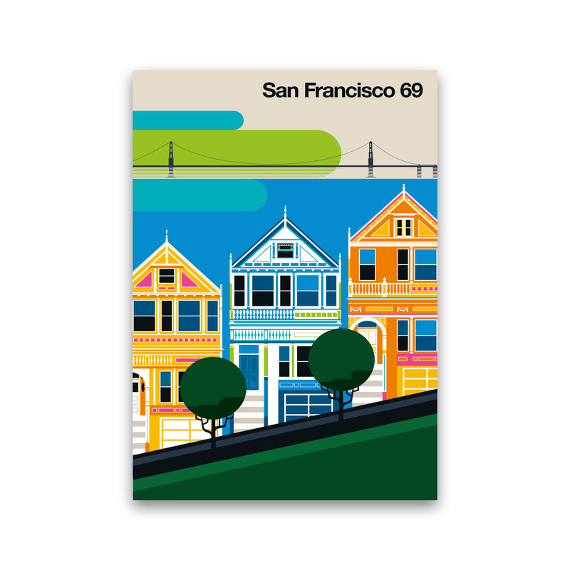 San Francisco 69 Art Print by Bo Lundberg Print Only