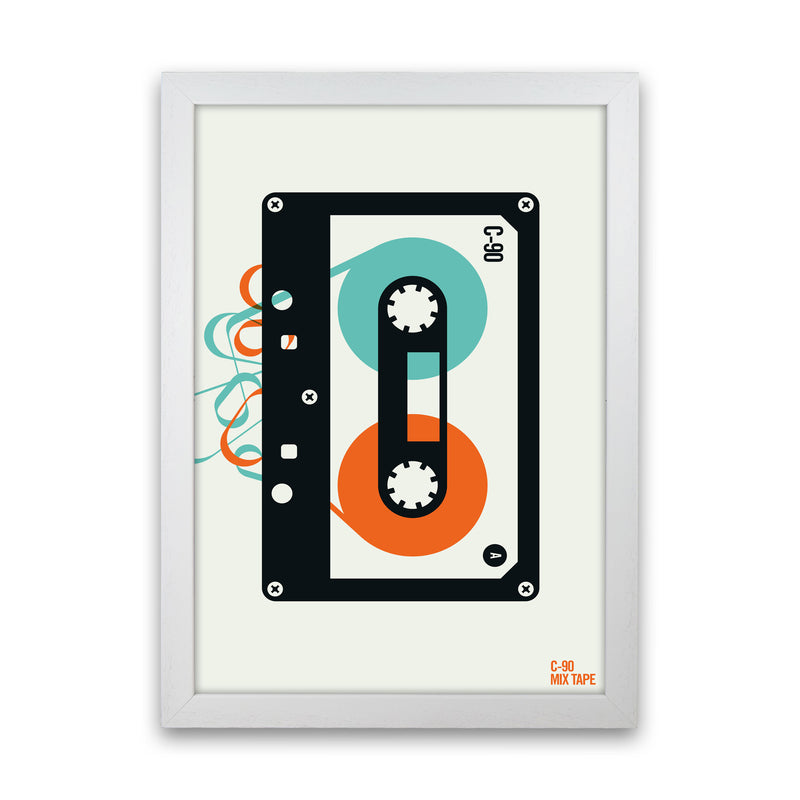 Icons Mixtape Art Print by Bo Lundberg White Grain