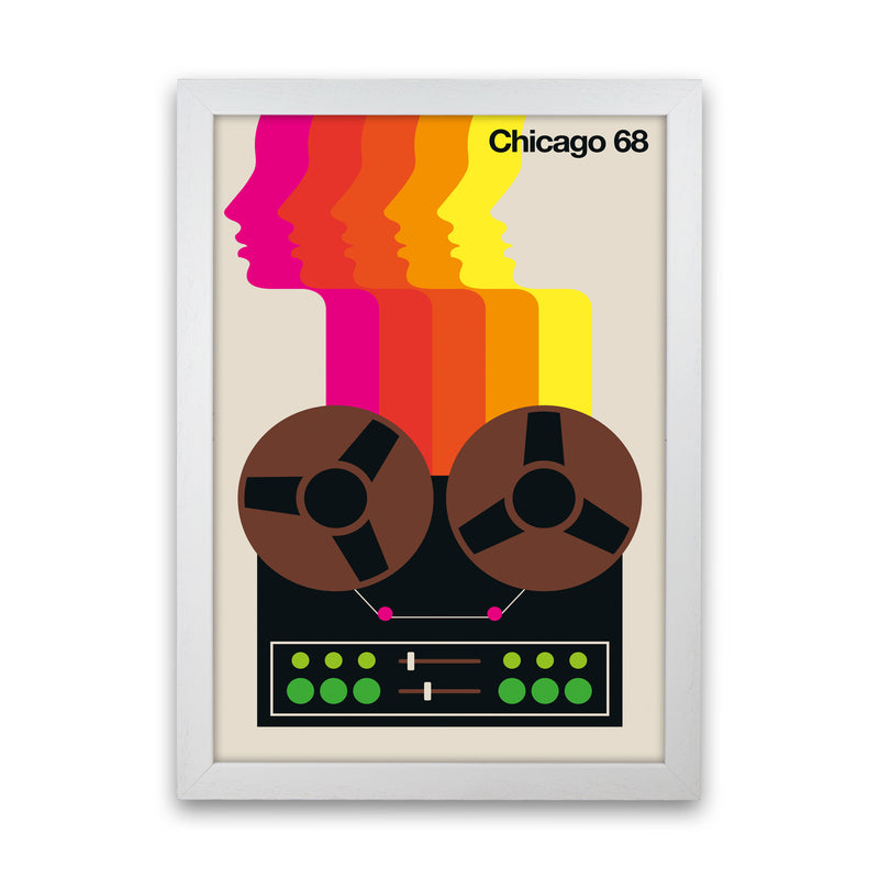 Chicago 68 Art Print by Bo Lundberg White Grain