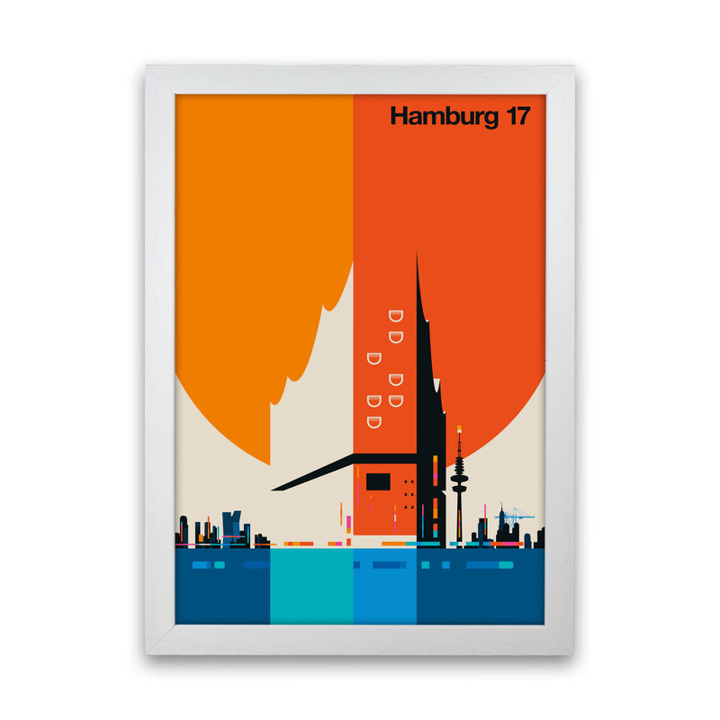 Hamburg 17 Art Print by Bo Lundberg White Grain