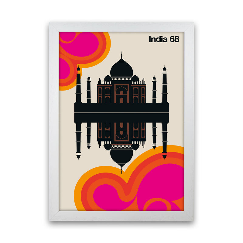India 68 Art Print by Bo Lundberg White Grain