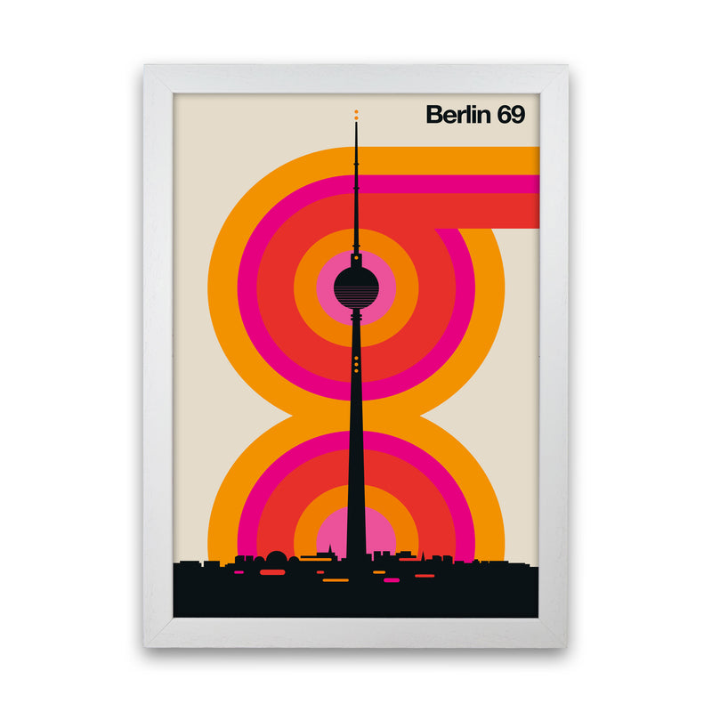 Berlin 69 Art Print by Bo Lundberg White Grain