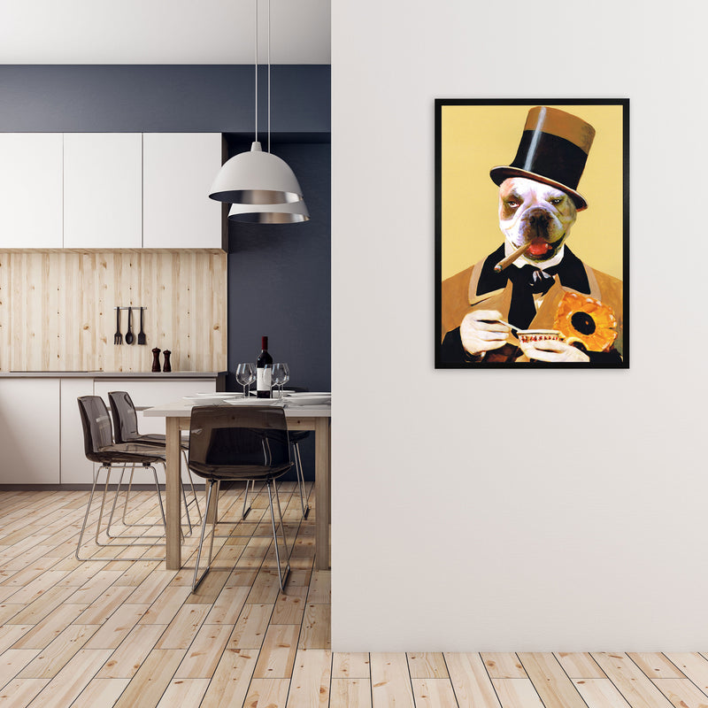 Small WC Fields Art Print by Coco Deparis A1 White Frame