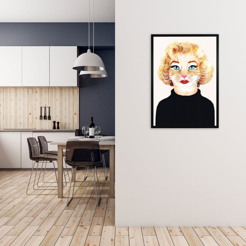 Marilyn Monroe Art Print by Coco Deparis A1 White Frame