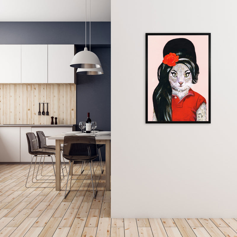 Amy Winehouse Art Print by Coco Deparis A1 White Frame
