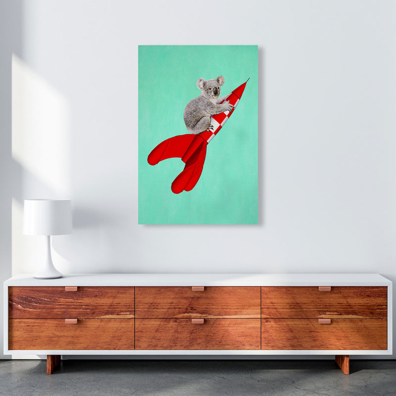 Koala On A Rocket Art Print by Coco Deparis A1 Canvas