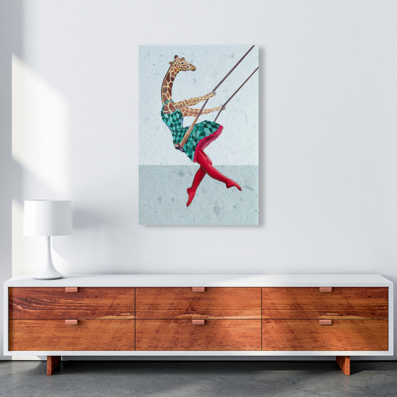 Giraffe On Balance Art Print by Coco Deparis A1 Canvas