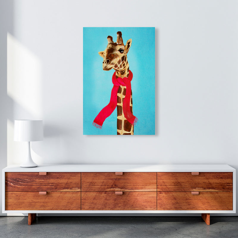 Giraffe In Winter Art Print by Coco Deparis A1 Canvas