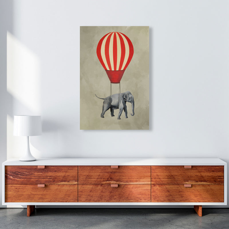 Elephant With Airballoon Art Print by Coco Deparis A1 Canvas