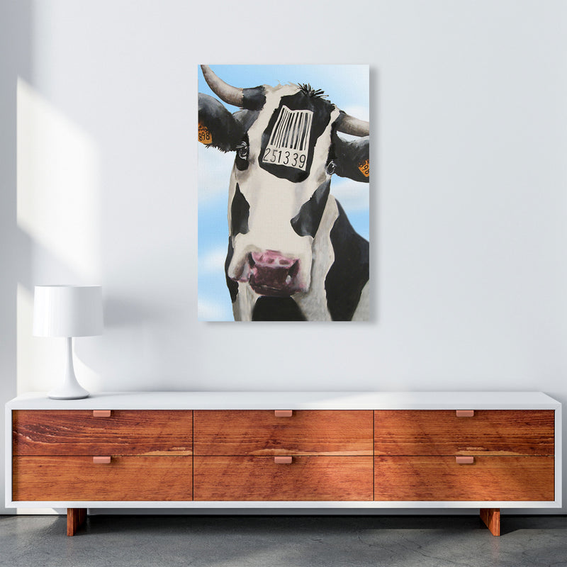 Cow Barcode 02 Art Print by Coco Deparis A1 Canvas