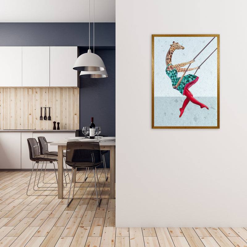 Giraffe On Balance Art Print by Coco Deparis A1 Print Only