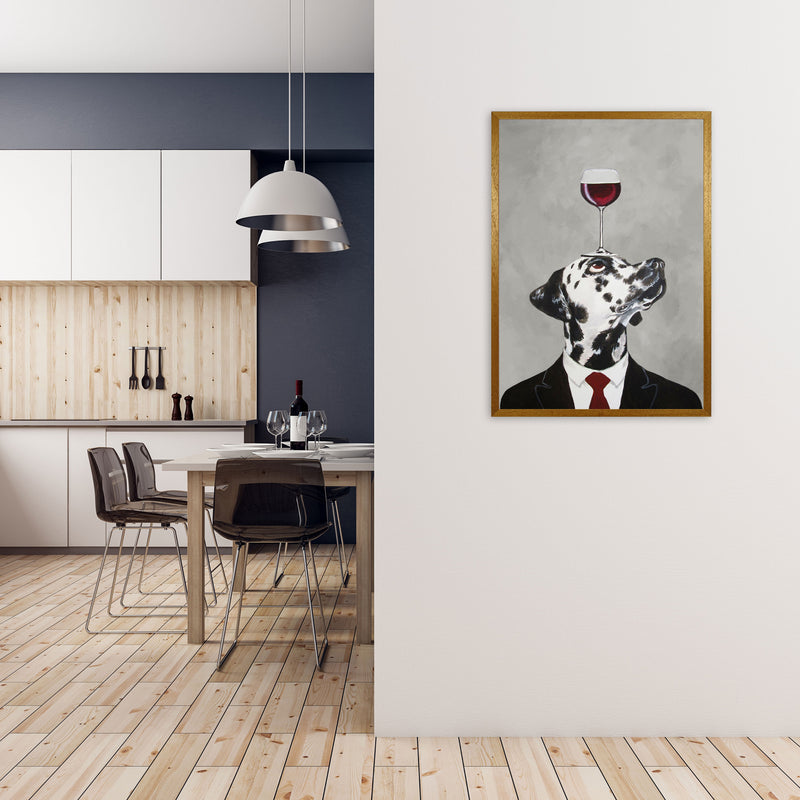 Dalmatian With Wineglass Art Print by Coco Deparis A1 Print Only