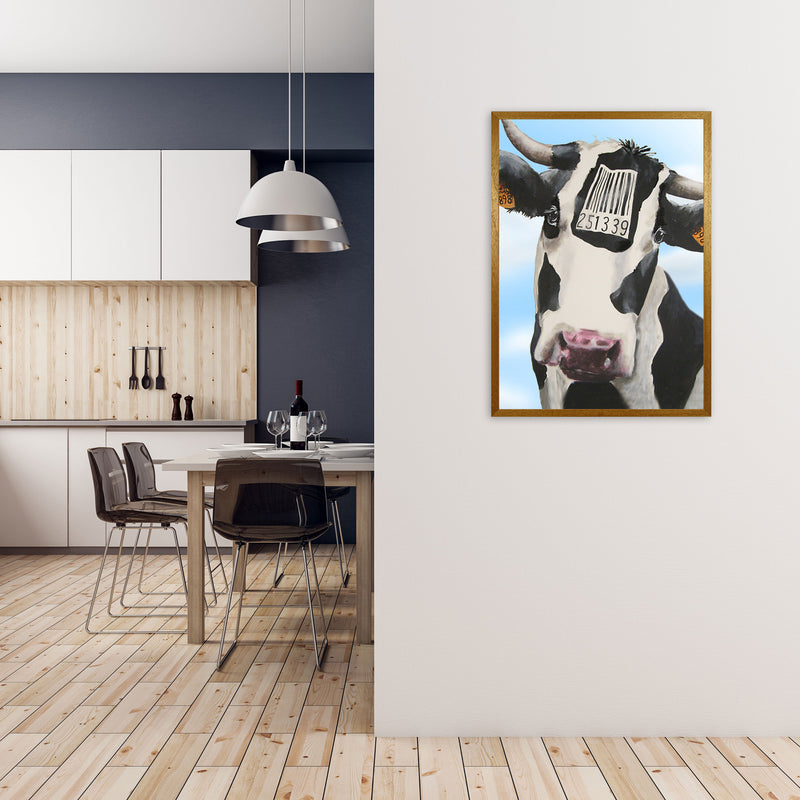 Cow Barcode 02 Art Print by Coco Deparis A1 Print Only