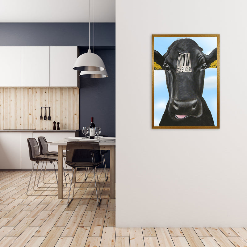 Cow Barcode 01 Art Print by Coco Deparis A1 Print Only