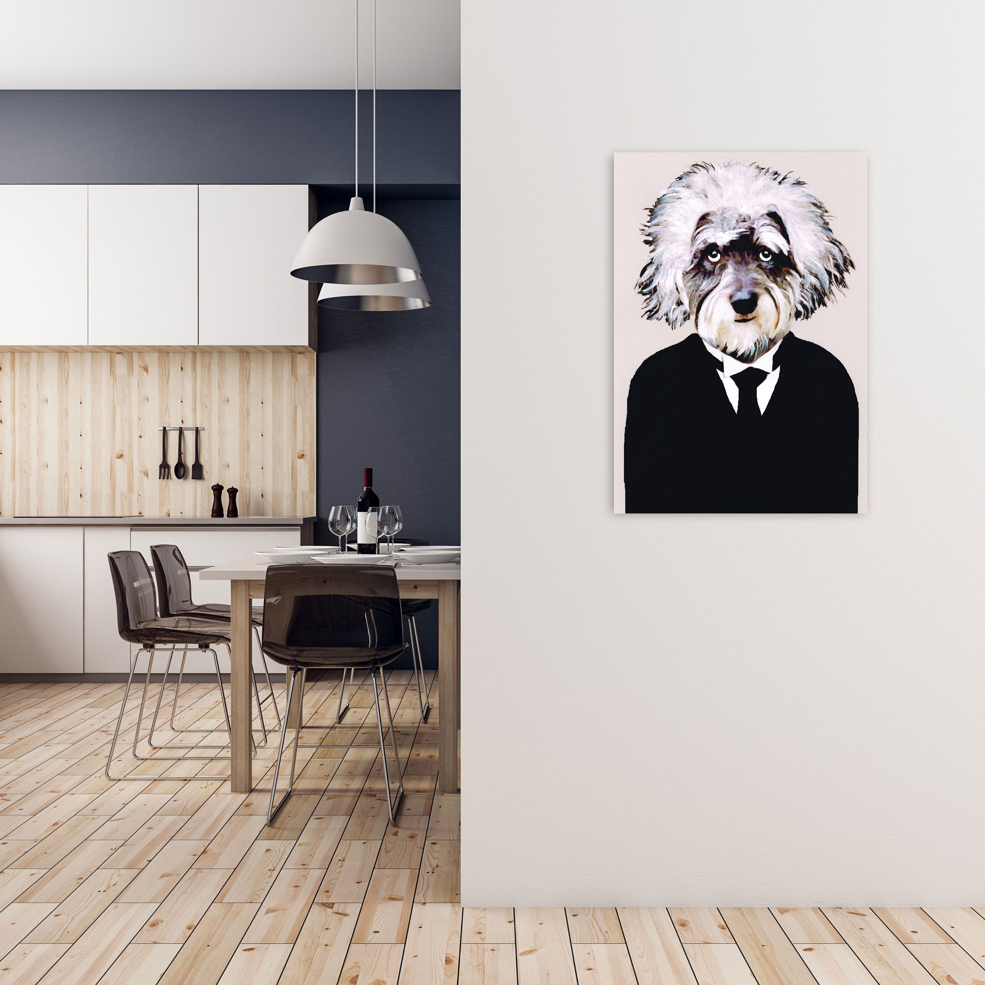 Einstein Art Print by Coco Deparis A1 Black Frame