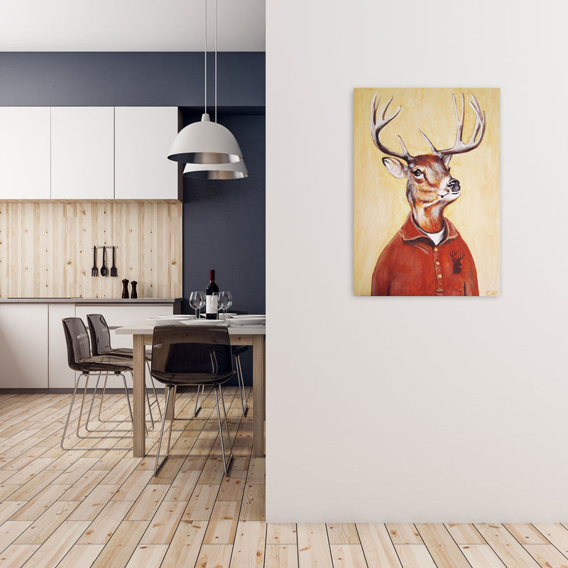 Deer 01 Art Print by Coco Deparis A1 Black Frame