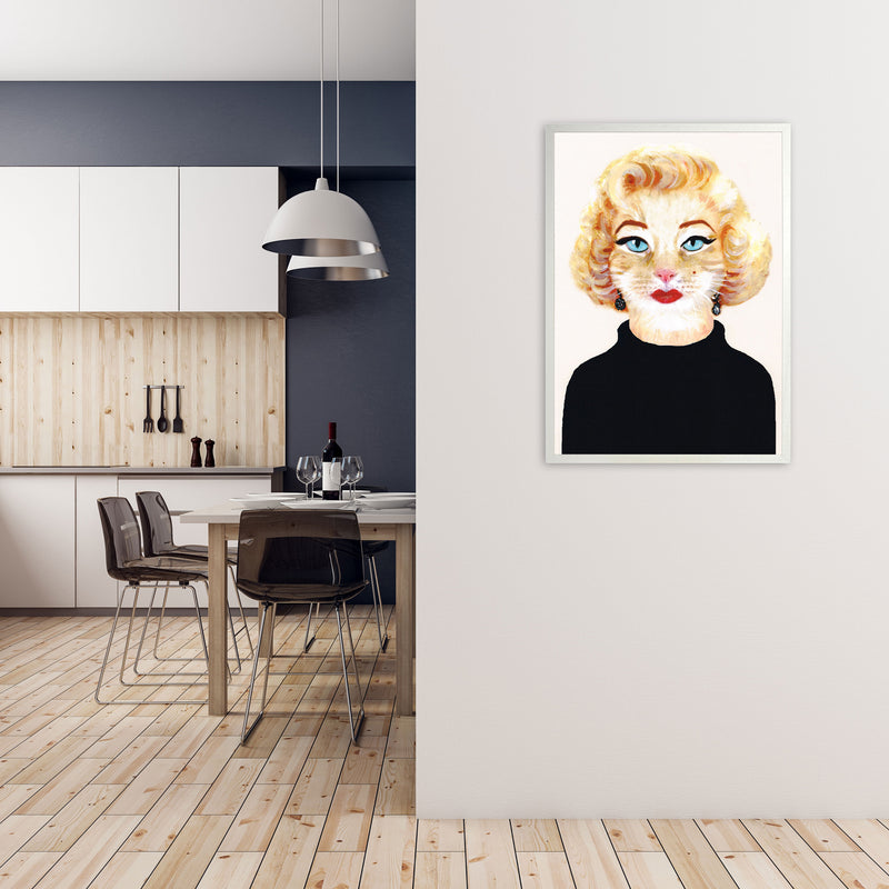 Marilyn Monroe Art Print by Coco Deparis A1 Oak Frame