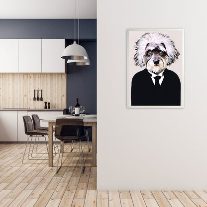 Einstein Art Print by Coco Deparis A1 Oak Frame