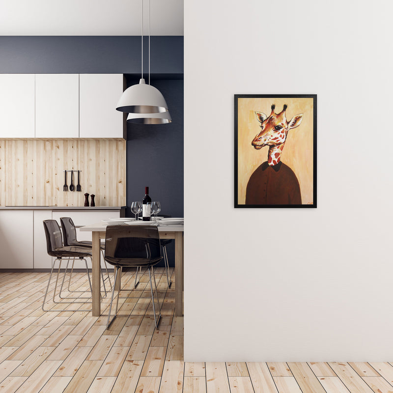 Giraffe 02 Art Print by Coco Deparis A2 White Frame