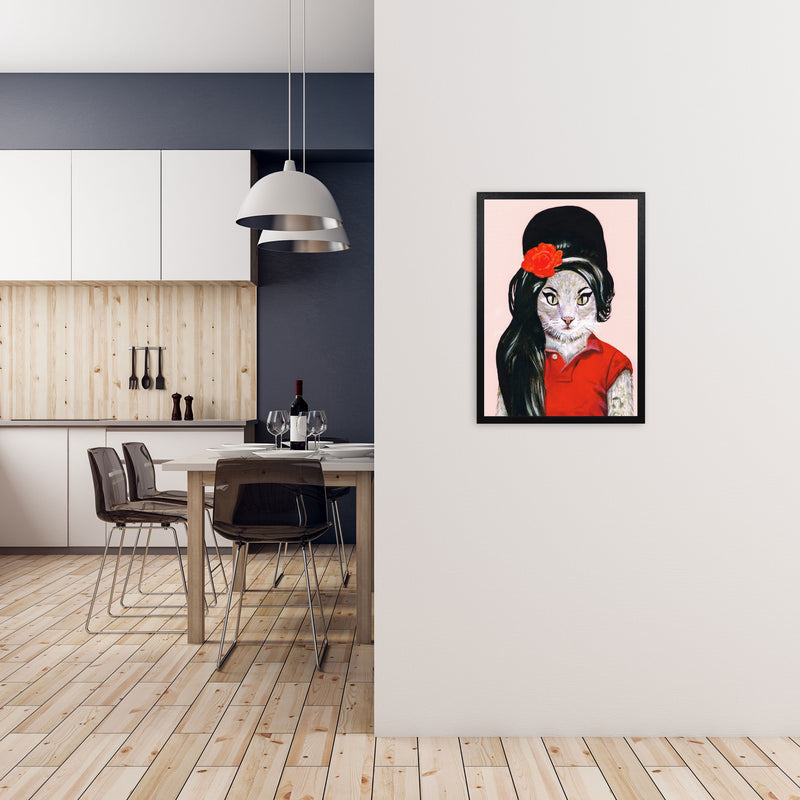 Amy Winehouse Art Print by Coco Deparis A2 White Frame