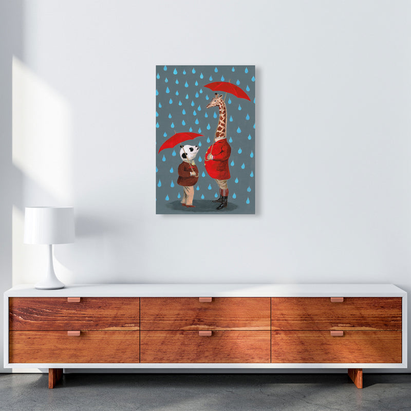 Panda And Giraffe Art Print by Coco Deparis A2 Canvas