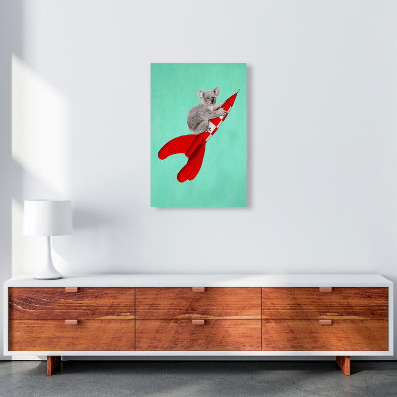 Koala On A Rocket Art Print by Coco Deparis A2 Canvas