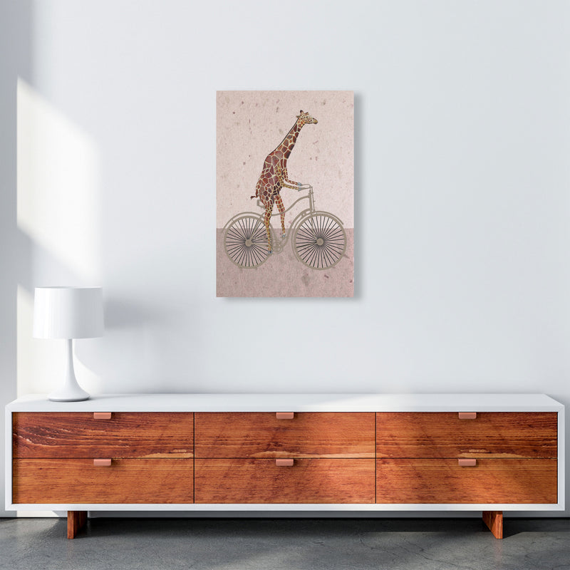 Giraffe On Bicycle Art Print by Coco Deparis A2 Canvas