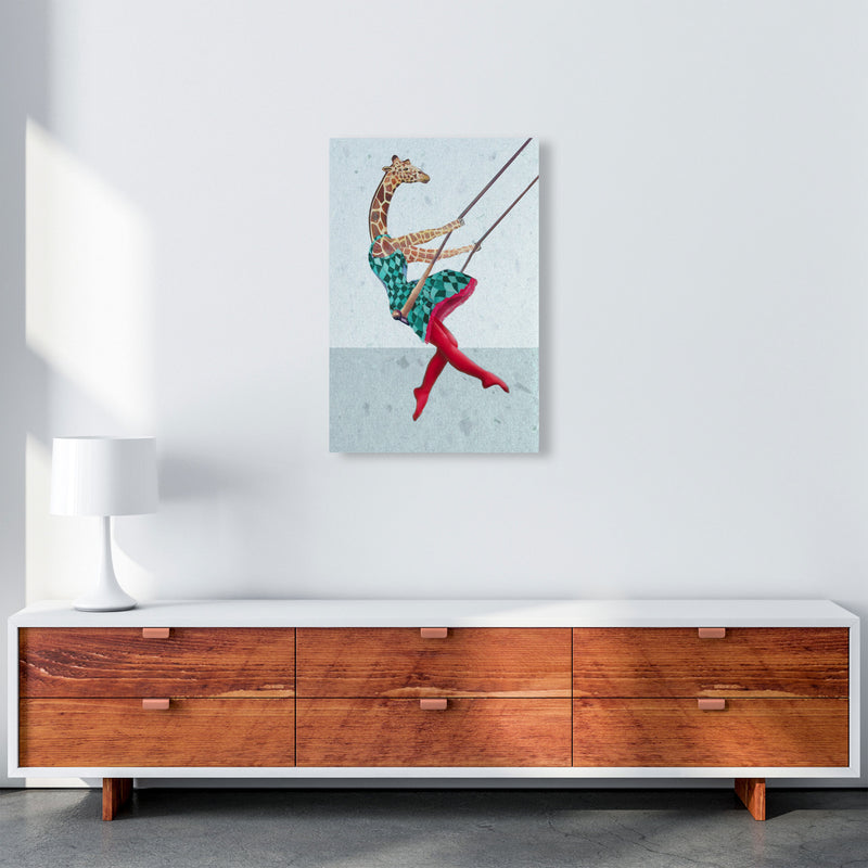Giraffe On Balance Art Print by Coco Deparis A2 Canvas
