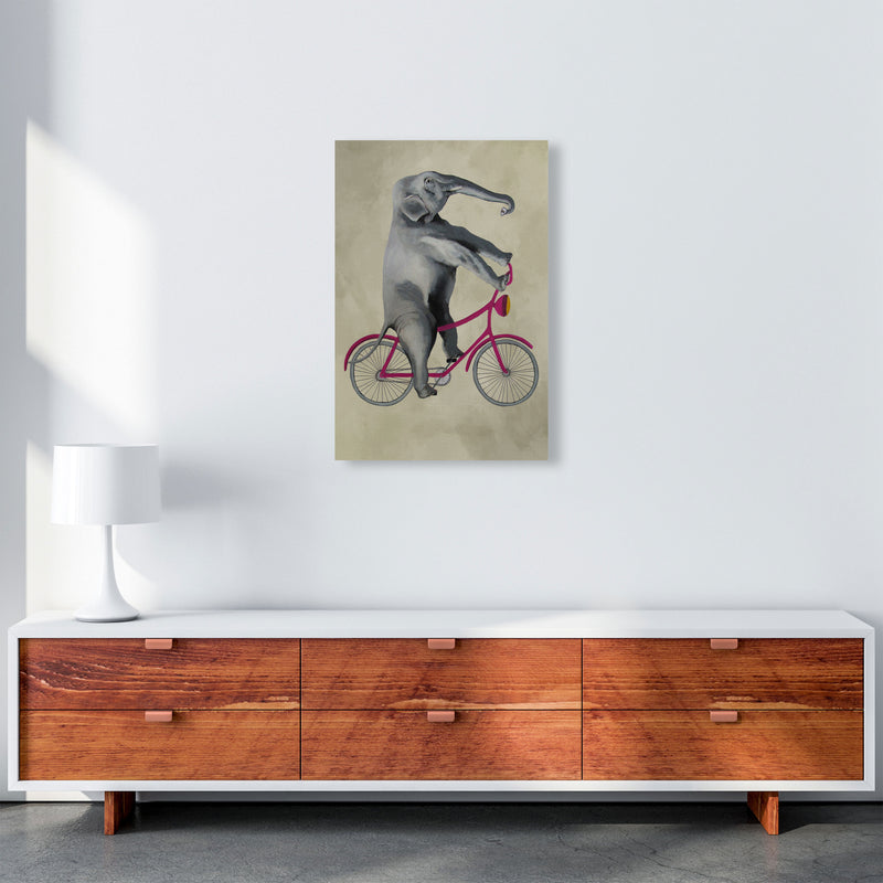 Elephant On Bicycle Art Print by Coco Deparis A2 Canvas