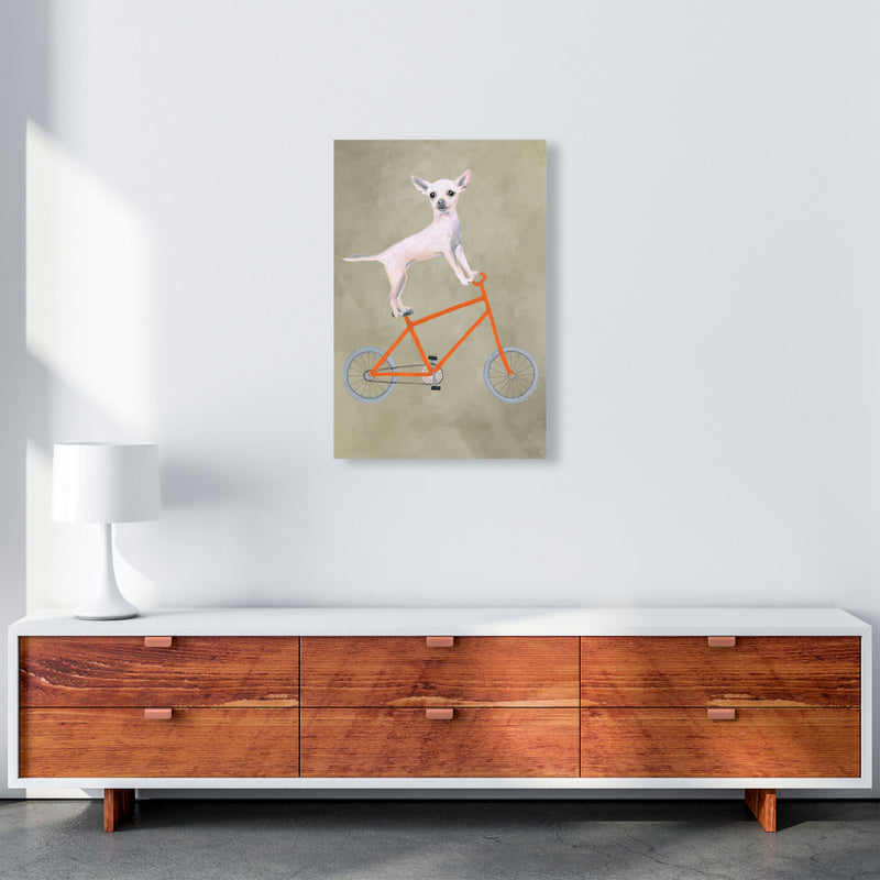 Chihuahua On Bicycle Art Print by Coco Deparis A2 Canvas