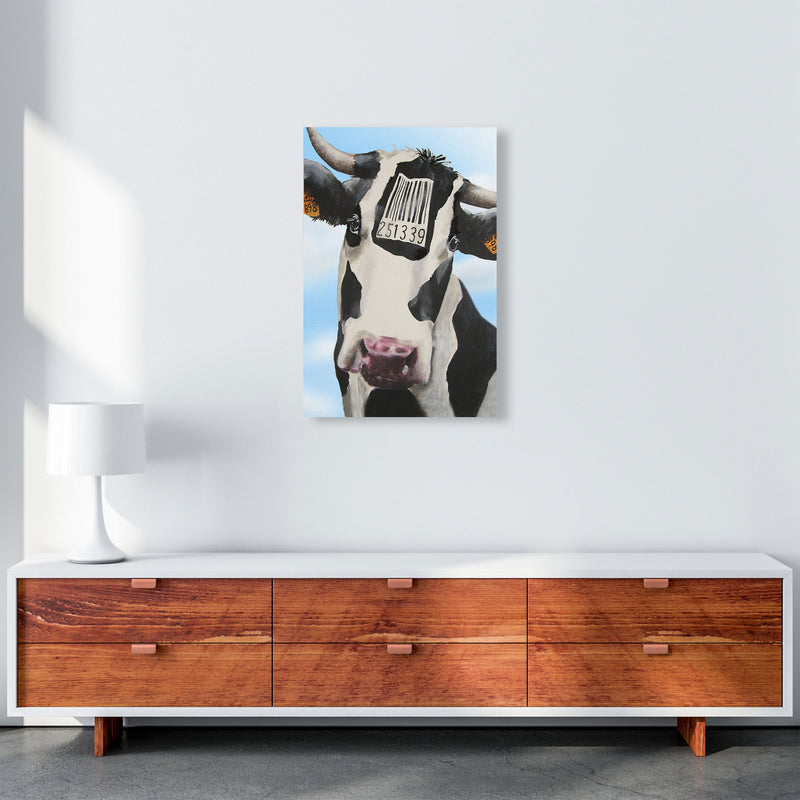 Cow Barcode 02 Art Print by Coco Deparis A2 Canvas