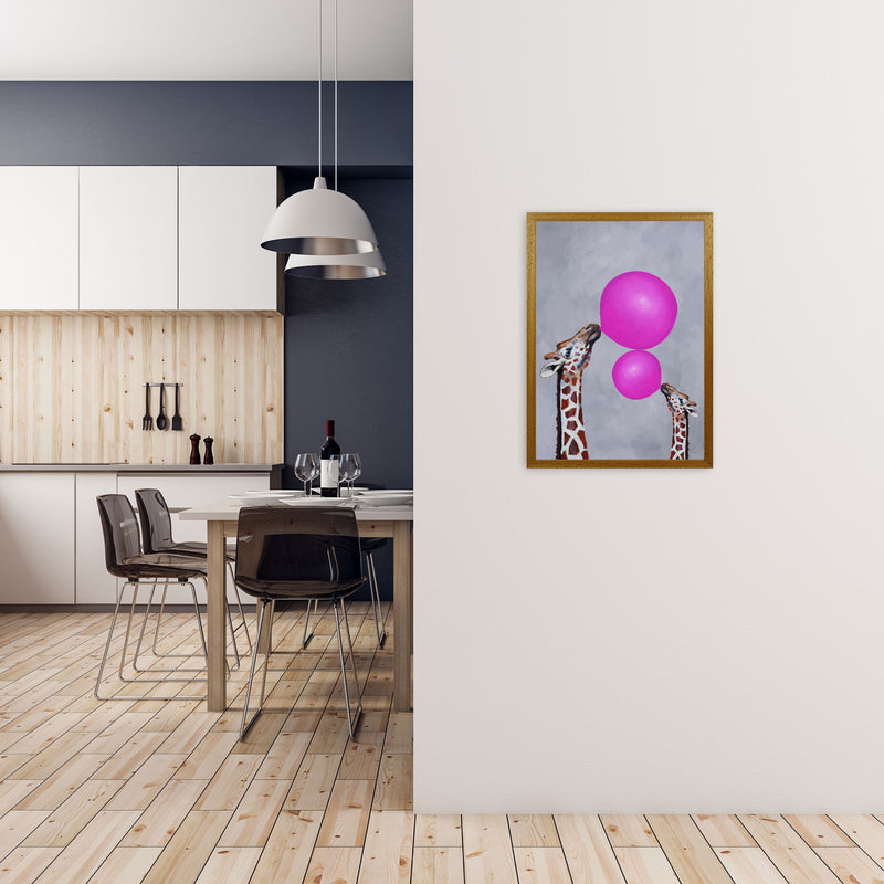 Giraffes With Bubblegum 3 Art Print by Coco Deparis A2 Print Only