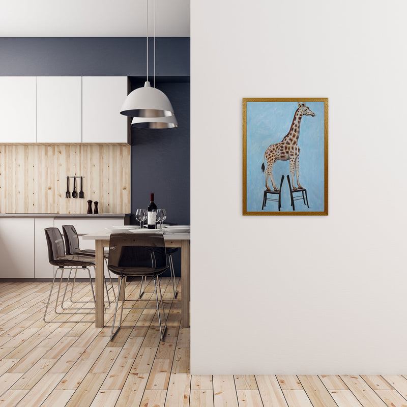 Giraffe On Chairs Art Print by Coco Deparis A2 Print Only