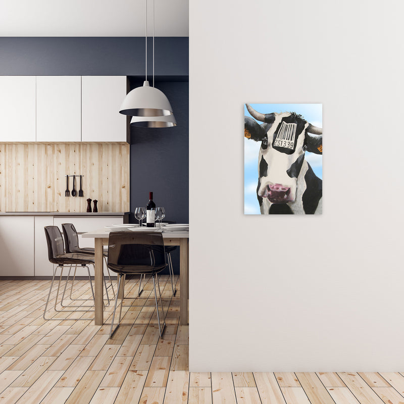 Cow Barcode 02 Art Print by Coco Deparis A2 Black Frame