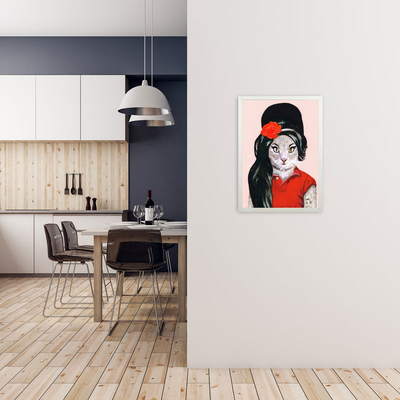 Amy Winehouse Art Print by Coco Deparis A2 Oak Frame