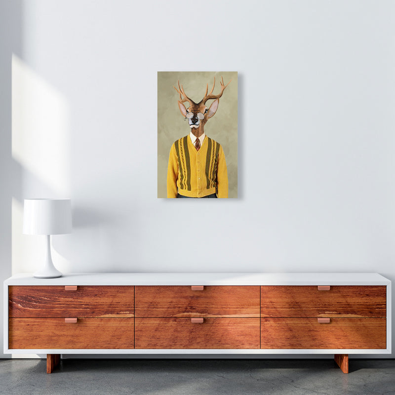 Deer Sixties Man Art Print by Coco Deparis A3 Canvas
