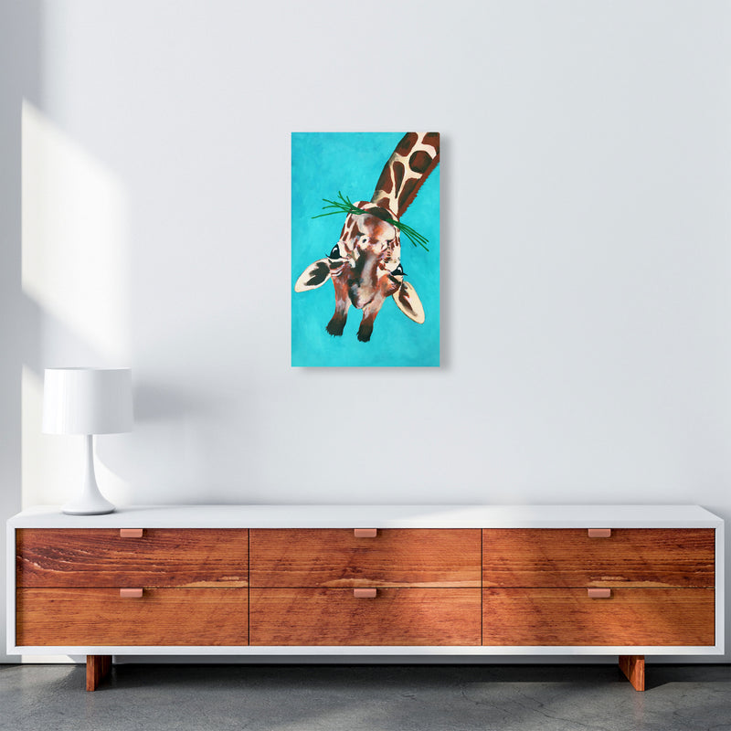 Giraffe Upside Down Art Print by Coco Deparis A3 Canvas