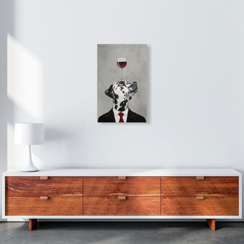 Dalmatian With Wineglass Art Print by Coco Deparis A3 Canvas