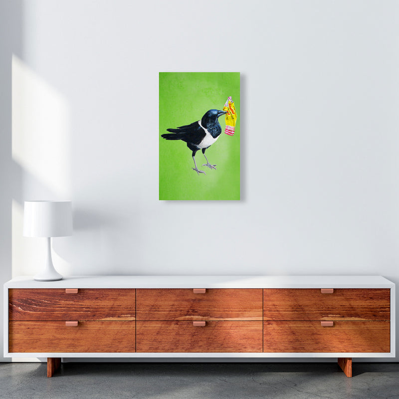 Bird With Sweet Paper Art Print by Coco Deparis A3 Canvas